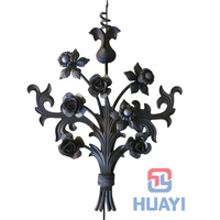 Panel de Hierro Forjado Ornamental para Puerta de Valla 710*640 mm, Contemporáneo, Duradero, Ecológico, Decoración para el Hogar, Apartamento, Patio
