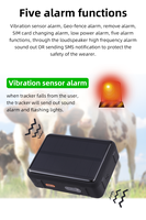 Traceur GPS 4G solaire pour chevaux, SOS à un bouton pour demander de l'aide, détection de température, suivi de santé et de fréquence d'activité, traceur GPS pour bovins