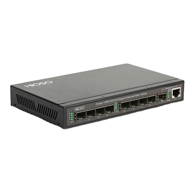 Cheapest Factory Price 8 SFP Ports Web Management Fiber Managed Switch