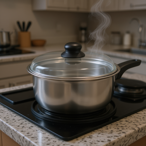 ฝาแก้วบริลเลียนท์ 24 ซม. พร้อมปุ่มสีดำสำหรับเครื่องครัว - Product Image 3