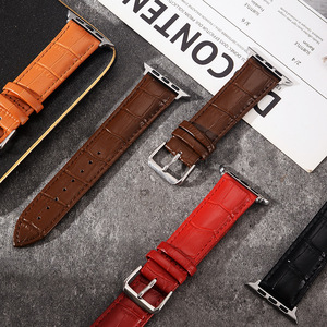 Correa <span class=keywords><strong>de</strong></span> reloj <span class=keywords><strong>de</strong></span> cuero genuino compatible con <span class=keywords><strong>Apple</strong></span> <span class=keywords><strong>Watch</strong></span> Series 11 10 9 8 7 <span class=keywords><strong>6</strong></span> 5 4 3 SE, correa <span class=keywords><strong>de</strong></span> liberación rápida con hebilla clásica - Product Image 3