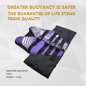 سترة نجاة معتمدة من USCG مع شعار مطبوع مخصص للبالغين سترات النجاة البحرية للقوارب والسباحة والرياضات المائية - Product Image 2