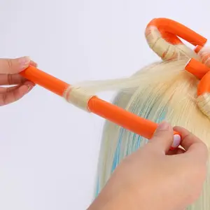 Atacado Hastes Hair Curling Flexi Macio Rolos de Cabelo Bendy Espuma Rolos De Longo Magia Ar