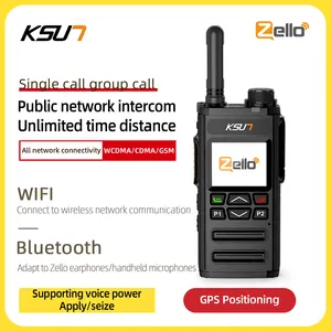 KSUN-Talkie-walkie ZL35 avec carte sim, radio poc, 100 km, longue portée, paire 5000km, GPS, téléphone portable, 4g lte