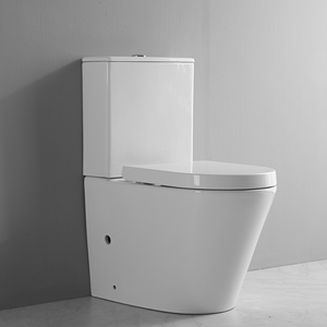 Ensemble de toilettes de style hôtel européen, sanitaires, hauteur confort, montage au sol, sans bride, siphon en P, double <span class=keywords><strong>chasse</strong></span> <span class=keywords><strong>d</strong></span>'<span class=keywords><strong>eau</strong></span>, WC <span class=keywords><strong>mural</strong></span> - Product Image 2