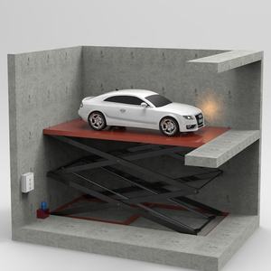 Ascenseur de voiture souterrain hydraulique personnalisable ascenseur à ciseaux de stationnement de voiture à un étage élévateur à ciseaux de voiture stationnaire à vendre - Product Image 2
