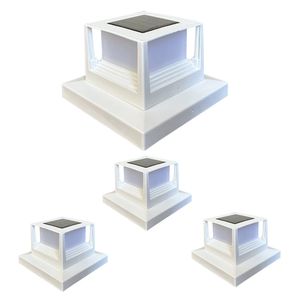 Lampes solaires à LED modernes très vendues, indice de protection IP65, CRI 95 élevé, en verre, pour <span class=keywords><strong>terrasse</strong></span> extérieure, clôture, jardin, poteaux en <span class=keywords><strong>bois</strong></span> - Product Image 6