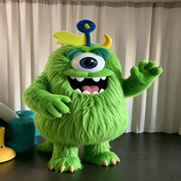 Costume de mascotte monstre vert personnalisé OEM ODM Mascot Factory en peluche EVA pour adultes, idéal pour les fêtes d'Halloween et le cosplay