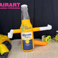 Danseur gonflable géant en forme de bouteille de bière, danseur gonflable personnalisé en forme de chopes de bière pour la promotion d'événements et de fêtes en bar