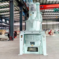 Ligne de production de micropoudre modulaire HGM100 avec dépoussiéreur à sacs et broyeur pour la desulfuration du gypse, des scories et de la bauxite