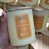 AIKUN Bougies aromatiques à l'huile essentielle de marque privée personnalisées, pot en verre de luxe, bougie parfumée à la cire de soja vanille pour les parfums d'intérieur