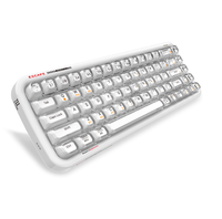 MOFII New Design Crystal Keycaps Custom 65% PC Office Wired Wireless Tri Mode Office Keyboard Rgb