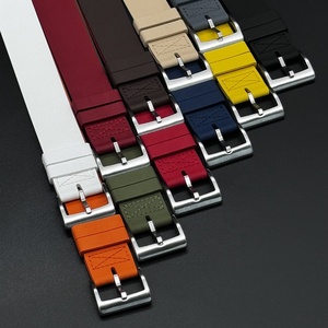 Có Thể Điều Chỉnh Hải Quân Grey Cao Su Dây Đeo Cổ Tay <span class=keywords><strong>20Mm</strong></span> 21Mm 22Mm Một Mảnh Fkm Dây Đeo Đồng Hồ Đàn Hồi Ban Nhạc Đồng Hồ Cho Đồng Hồ - Product Image 2