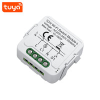 Module d'interrupteur intelligent Wi-Fi Tuya 1 canal, sans neutre requis, relais de télécommande Wi-Fi, compatible avec Alexa Google Home PST-S01-L
