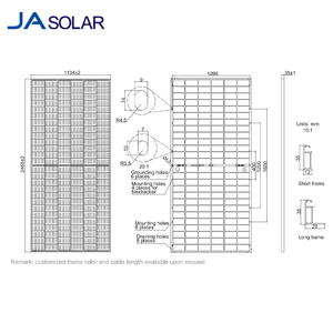 JA <span class=keywords><strong>JAM78D30</strong></span> 585-610/GB 585W-610W Panneaux solaires bifaciaux à double verre pour système solaire - Product Image 4