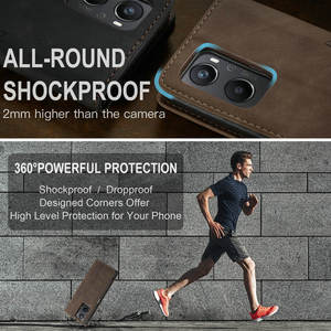 CaseMe carcasa de la caja del teléfono para OPPO A96 4G nueva llegada de cuero magnético Flip caso para OPPO A96 A57 A77 accesorios del teléfono móvil de la bolsa del teléfono - Product Image 3