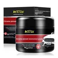 Pâte de rénovation chromée Astree, décapant de rouille, restauration de l'oxydation, polissage de l'éclat des métaux, multi-usages, pour emblèmes et garnitures de voiture