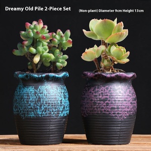 Vente directe d'usine Pots de fleurs succulentes en céramique émaillée Design moderne idées créatives pour la liquidation de gros - Product Image 4