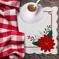 OWENIE – tapis de table en feutre rouge, décoration de noël, Set de Table à manger, vente en gros