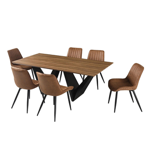 Đồ Nội Thất Sáng Phong Cách Bắc Âu MDF Hình Chữ Nhật Bàn Ăn Với W Chân Đồ Nội Thất Cho Phòng Ăn Nhà Bếp Nhà Hàng - Product Image 5