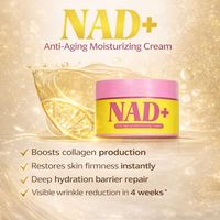 Crème hydratante anti-âge enrichie en NAD+ 50g, crème hydratante anti-âge pour affiner les pores, soutenir la barrière cutanée, convient à tous les types de peau