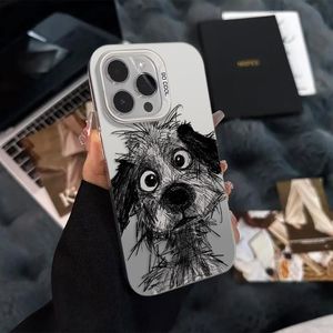 เคสโทรศัพท์สำหรับ iPhone 17 16 15 14 13 12 11 PRO MAX explosive Dog สีขาวด้านป้องกัน TPU เปลือกแข็ง - Product Image 5