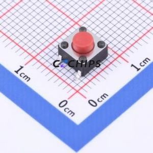 TSD003B05026A46 Tactile Switch SMD-4P,6x6mm Switch Round Button 2.6N Vertical Mount 6mm - Product Image 1