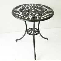 Table et chaises de jardin en aluminium moulé, ensemble bistrot Tulip 3 pièces, best-seller