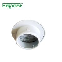 Capot d'évacuation extérieur rond en acier inoxydable durable pour la ventilation des cuisines commerciales, certifié CE ISO