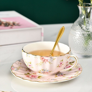 Juego de Taza y Platillo de Cerámica Ecológica de Lujo Moderno para Té, para Uso Doméstico, Venta Directa de Fábrica - Product Image 3