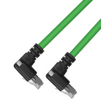 Câble Ethernet coudé Gigabit vert haute flexibilité pour caméra CCD industrielle