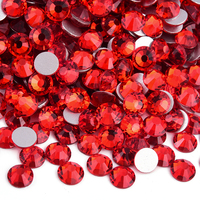 OLeeya Usine Vente en Gros 500 Couleurs Cristaux à Dos Plat Pierres en Vrac Strass en Verre Non Thermocollants pour la Décoration d'Ongles