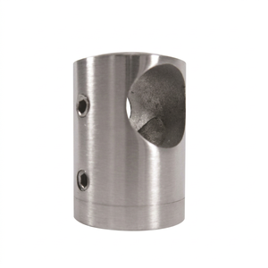 Barra de soporte para pasamanos de tubo de acero inoxidable, montada en la pared para barandillas de escaleras, diseño industrial, resistente al óxido - Product Image 1