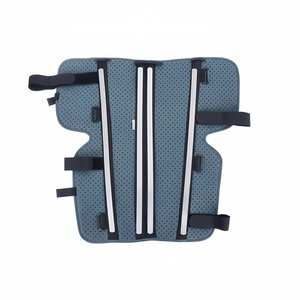 Knee Joint Fixation Brace With Aluminum Alloy Support Adjustable <b>Velcro</b> <b>Straps</b> For Knee Injury Recovery And Protection - Product Image 2