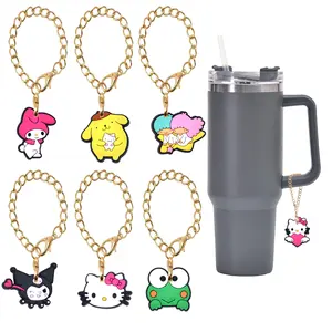 New Arrivals Stanley Handle Sanrio Charm Chains Accessories For Tumbler Cartoon Charms For Cups Pendant Accessories/Keyring