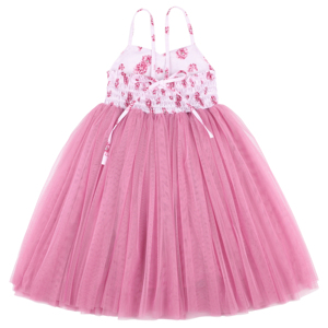 RTS 6 Dollars Promotion Été Déstockage Robe Tutu Fantaisie Sans Manches Dos Nu en Tulle pour Filles 1 Pièce - Product Image 2