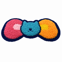 Patchs en lettres chenille, broderie personnalisée, thermocollants, écologiques, étiquettes en caoutchouc 2D/3D pour vêtements, chapeaux et sacs