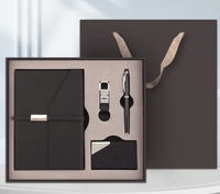 Coffret Cadeau Luxe en Cuir 2026 : Carnet d'Affaires, Stylo, Porte-Cartes, Porte-clés - Ensemble Cadeau Éducatif Personnalisé pour Usage Promotionnel au Bureau