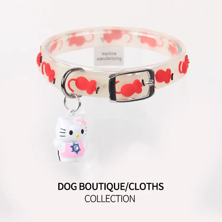 Collari luminosi per animali domestici con campane bagliore di notte cani gatti collana anello luminoso per collo accessori trasporto di goccia