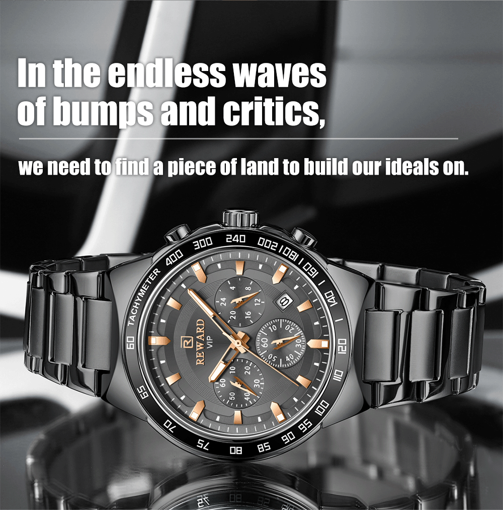 Luxury Japan Quartz Men's Chronograph Watch - Water Resistant