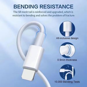 <span class=keywords><strong>Cable</strong></span> <span class=keywords><strong>cargador</strong></span> ecológico <span class=keywords><strong>Original</strong></span> 2M <span class=keywords><strong>Cable</strong></span> de carga genuino <span class=keywords><strong>Cable</strong></span> Usb para <span class=keywords><strong>Iphone</strong></span> - Product Image 4
