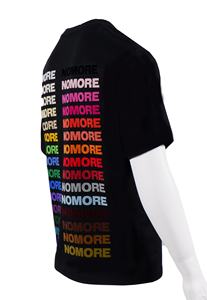 T-shirt 100 da uomo in cotone estate taglia grande ampia con gradiente stampa completa lettera posteriore 240 grammi peso tessuto all'ingrosso Spot - Product Image 5