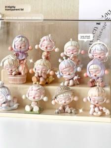 Présentoir de stockage de boîte aveugle en acrylique Transparent vitrine de <span class=keywords><strong>Figurine</strong></span> en bois anti-poussière pour affichage <span class=keywords><strong>Pop</strong></span> Mart poli - Product Image 3