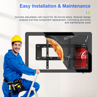 Pantalla LCD de Señalización Digital para Exteriores de 32 43 55 65 Pulgadas, Resistente al Agua IP65, Tablero de Menús, Reproductor de Publicidad para Estaciones de Autobús