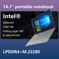 Portátil OEM de Fábrica de 14.1 Pulgadas, Portátil con Pantalla Táctil Ultra Sensible, Ultra Delgado, Estilo Plegable, Portátil para Juegos