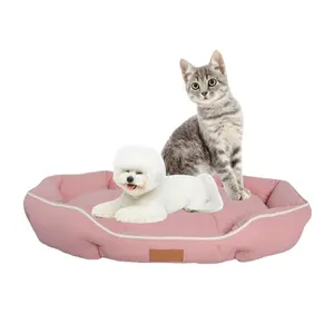 USMILEPET köpek yuva peluş ev PP pamuk köpek kulübesi kedi matı Pet yatak kanepe yumuşak sıcak geniş alan köpekler için dinlenme uyku