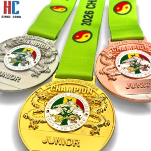Medaglia Personalizzata in Metallo Smaltato per Wushu, Campionato del Senegal 2026, Medaglia Sportiva Kung <span class=keywords><strong>Fu</strong></span> Drago - Product Image 3