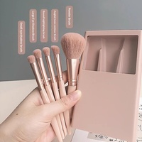 Petits cadeaux, 5 pièces, mini fards à paupières, cosmétiques, ensemble de pinceaux de maquillage professionnels de voyage avec boîte miroir, vente en gros d'usine
