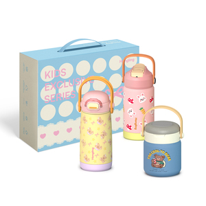 Coffrets Cadeaux Hong Ling : Bouteille Isotherme et Boîte Alimentaire en Acier Inoxydable 304 Écologique à Double Paroi - Product Image 3