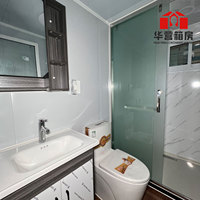 Villa prefabricada de acero ligero de 20 pies con baño y cocina, casa prefabricada expandible, casa móvil portátil